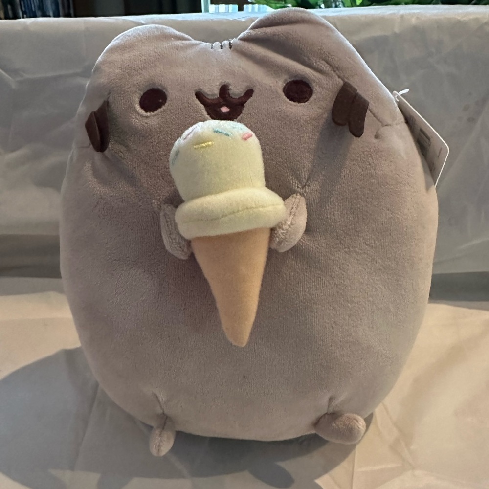 Pusheen with Ice Cream Cone Plush